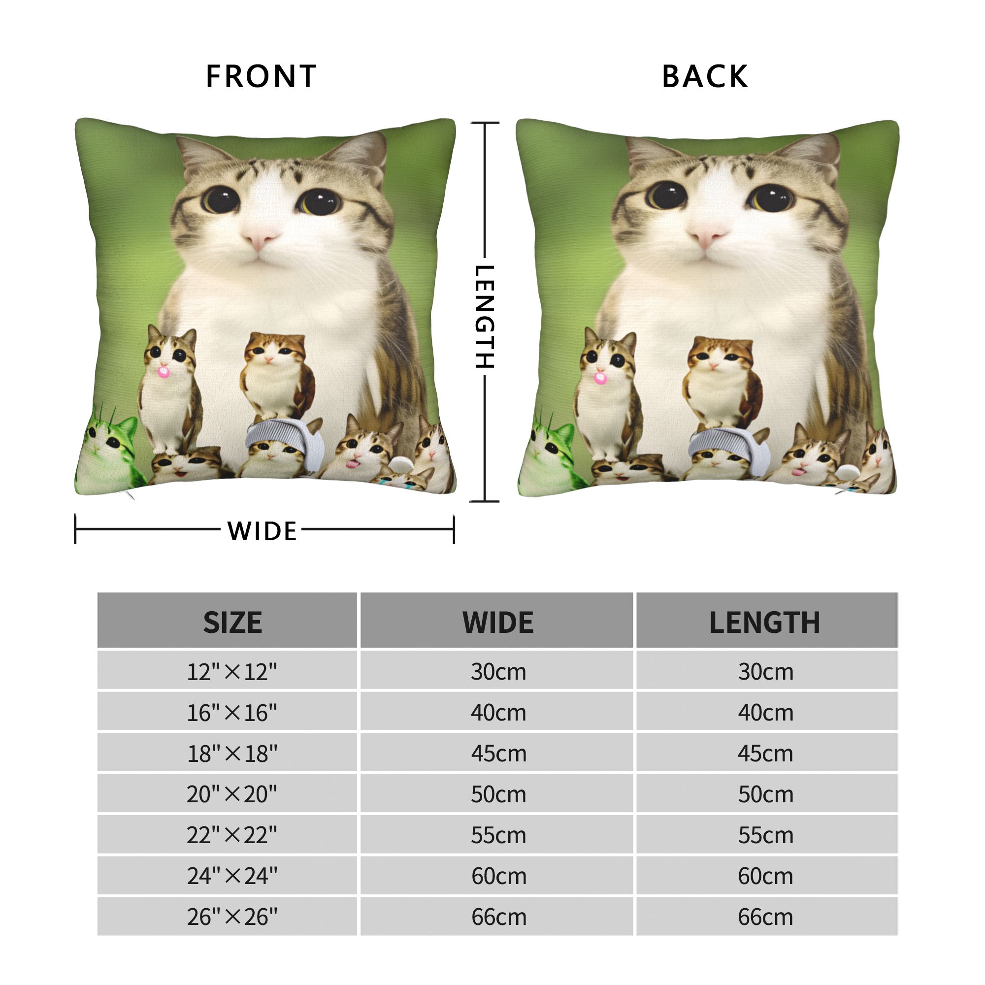 Pillow Cover Funny Meowl Cat F - Home Decor Png 리뷰 및 가격