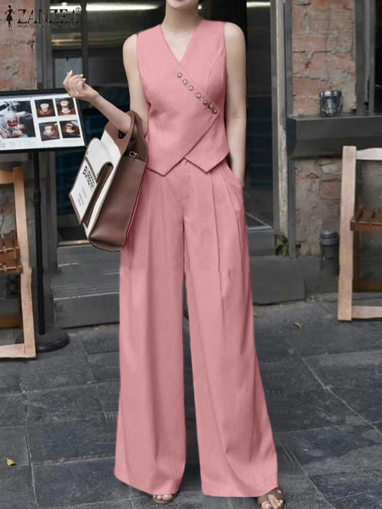 ZANZEA Women Pant Sets Irregul - Home Decor Zara 리뷰 및 가격