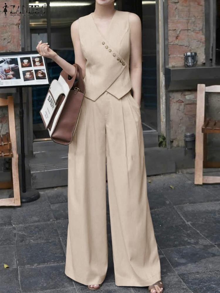 ZANZEA Women Pant Sets Irregul - Home Decor Zara 리뷰 및 가격
