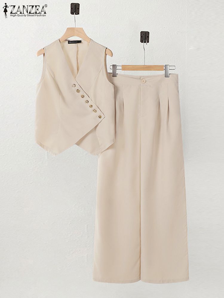 ZANZEA Women Pant Sets Irregul - Home Decor Zara 리뷰 및 가격