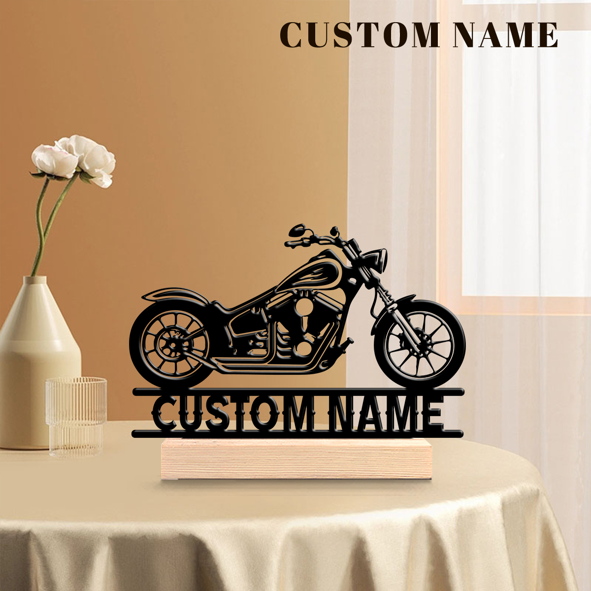 1Pc Csutom Name Road Motorbike - Home Decor For Wedding 리뷰 및 가격