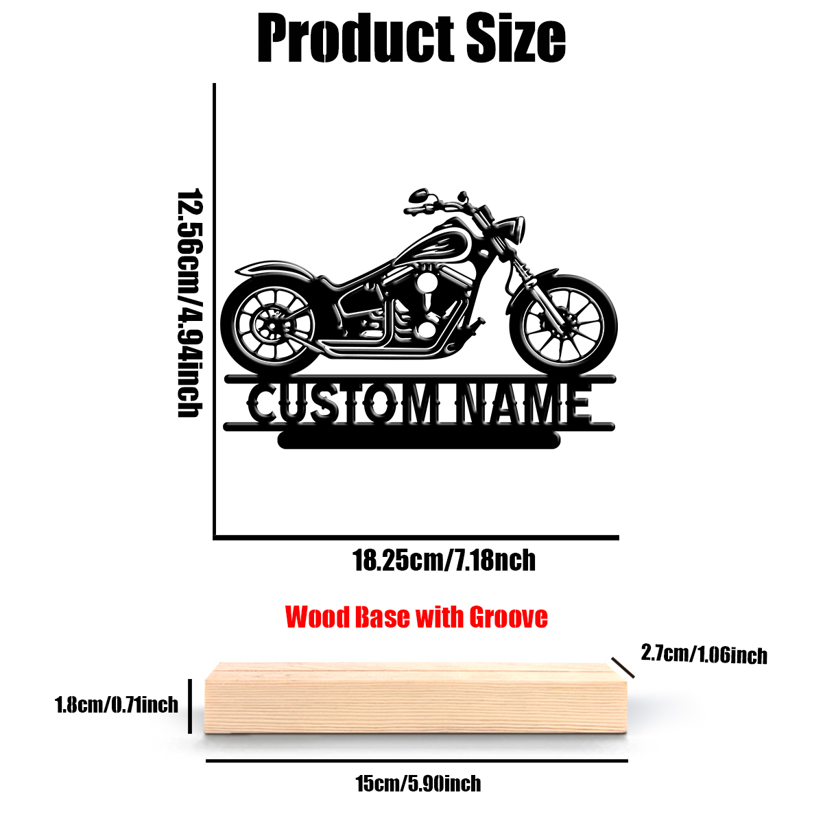 1Pc Csutom Name Road Motorbike - Home Decor For Wedding 리뷰 및 가격