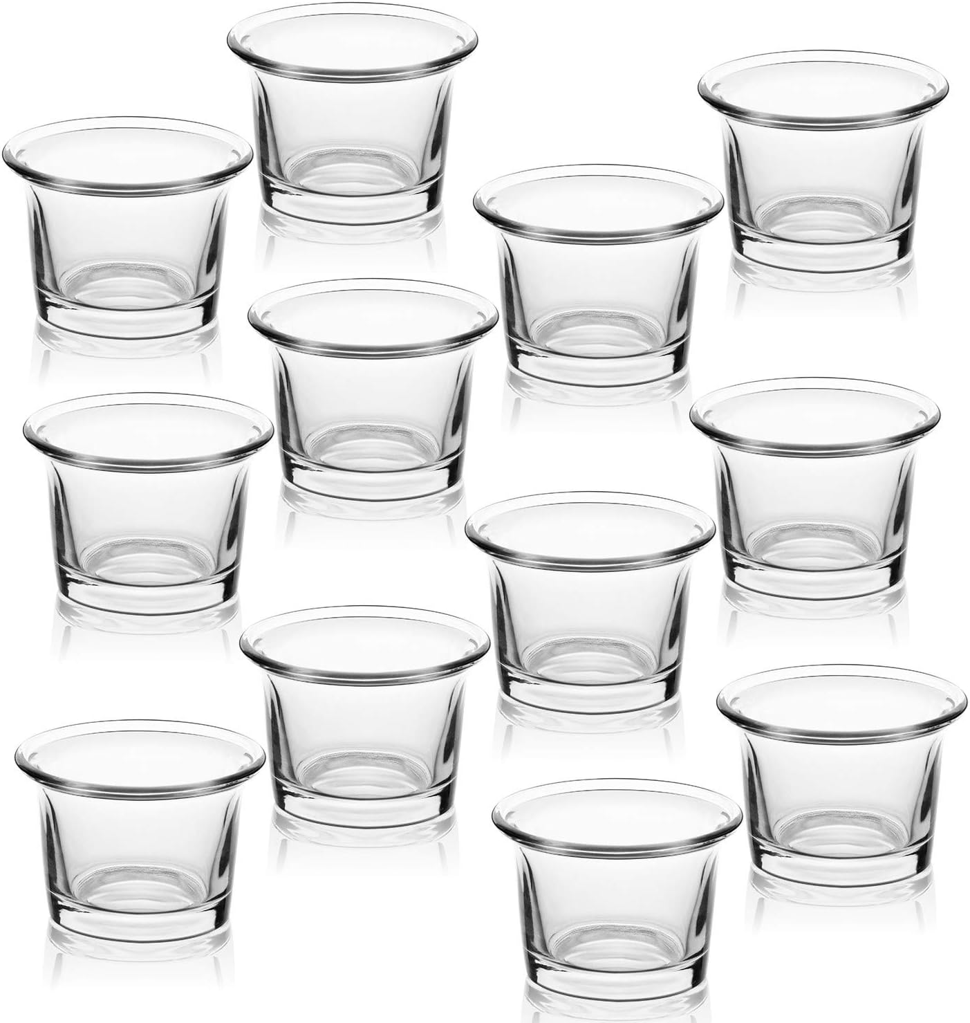 12 Clear Glass Tealight Candle - Home Decor For Wedding 리뷰 및 가격