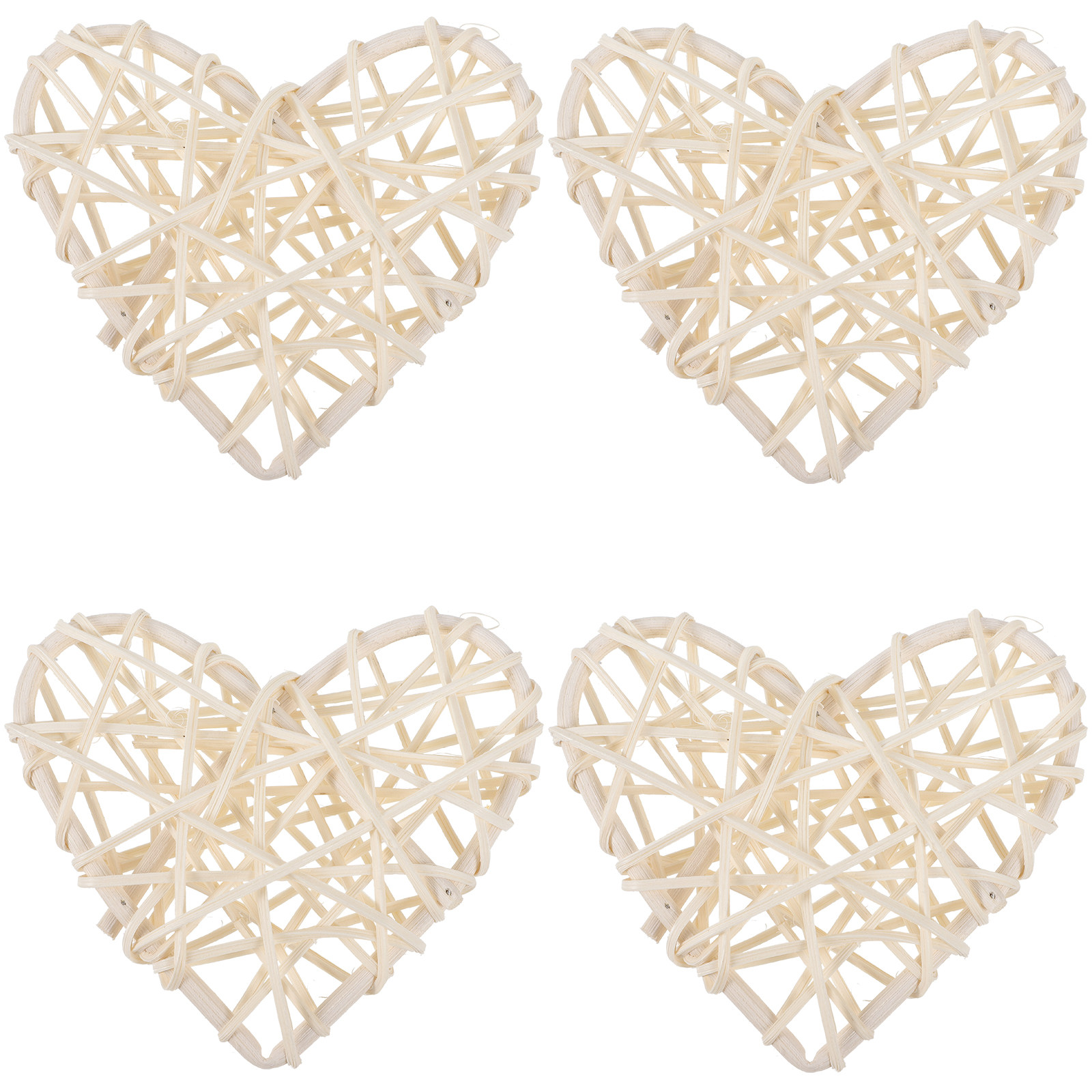 4Pcs Rattan Heart Shape Hangin - Home Decor Rattan 리뷰 및 가격