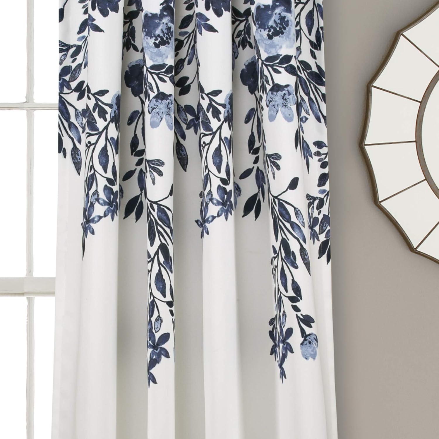 Floral Vine Print Light Filter - Home Decor Curtains 리뷰 및 가격