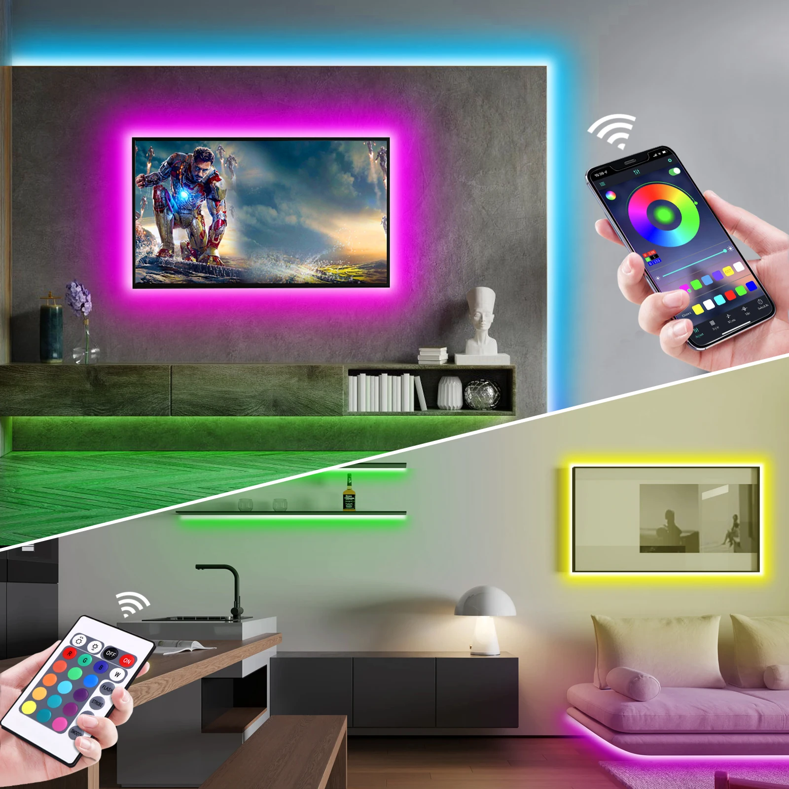 1-5m RGB LED Neon Strip Light  - Home Decor Light 리뷰 및 가격